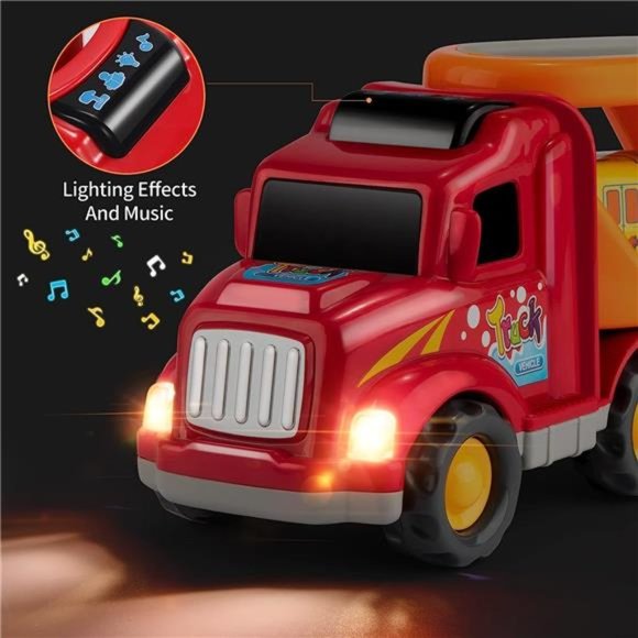 Toddler Carrier Truck Transport Vehicles Toys-5 in 1 Toys for 3 4 5 6 7 Year Old - Picture 3 of 6